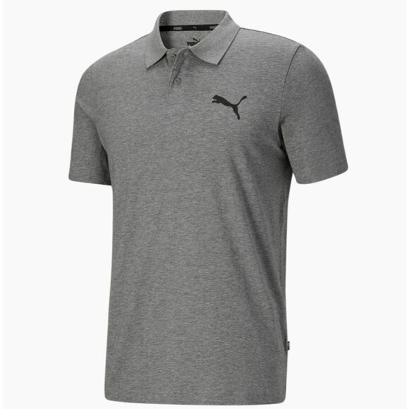 PUMA Golf Road Map Performance Essentials Men's Jersey Polo Shirt Gray - Picture 4 of 5